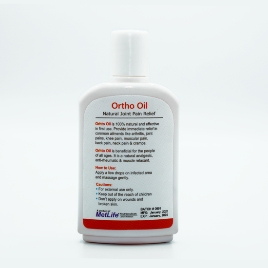 Ortho Oil (Pain Relieve) 100 ML Shop MetLife