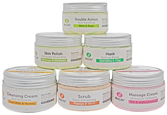 Picture of 6 steps organic facial kit (40 facials in a kit)