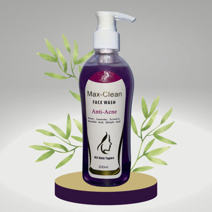 Picture of Max-Clean (Anti-Acne face wash with mendalic acid,salicaylic acid, lavender & turmeric