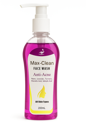 Picture of Max-Clean (Anti-Acne face wash with mendalic acid,salicaylic acid, lavender & turmeric
