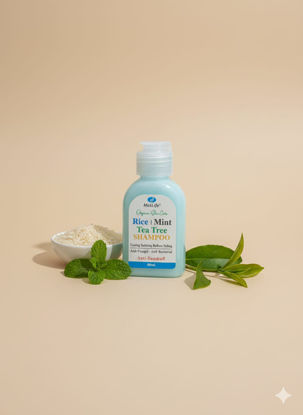 Picture of Mint, Rice and Tea tree antidandruff shampoo(travel pack)